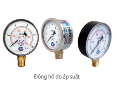 Đồng hồ đo áp xuất mặt dầu INOX & mặt khô